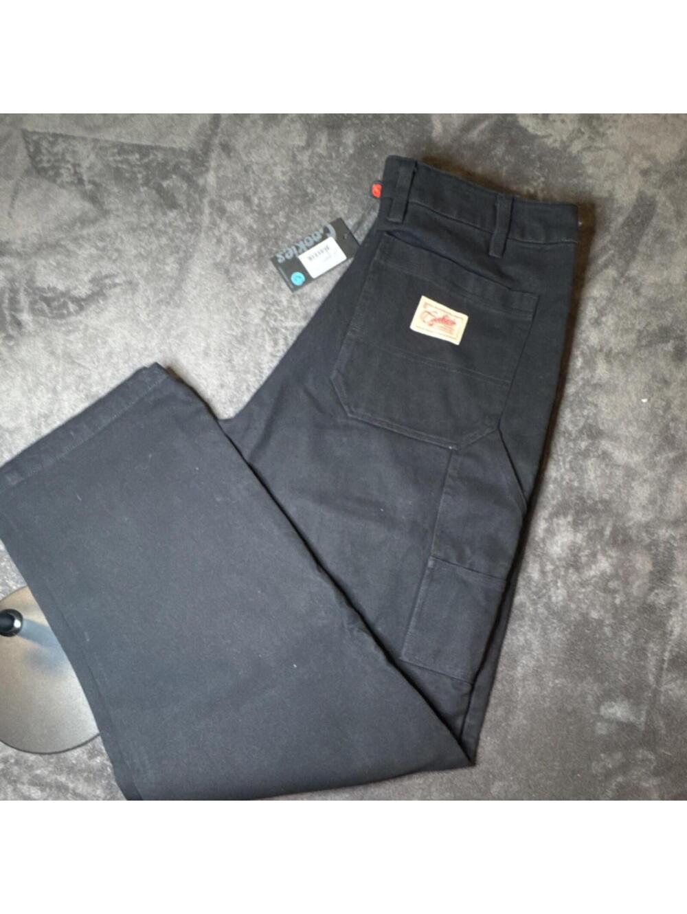 Cookies Yellowstone Canvas Work Pant Black Jeans Size 38W X 34W CM244BWP02